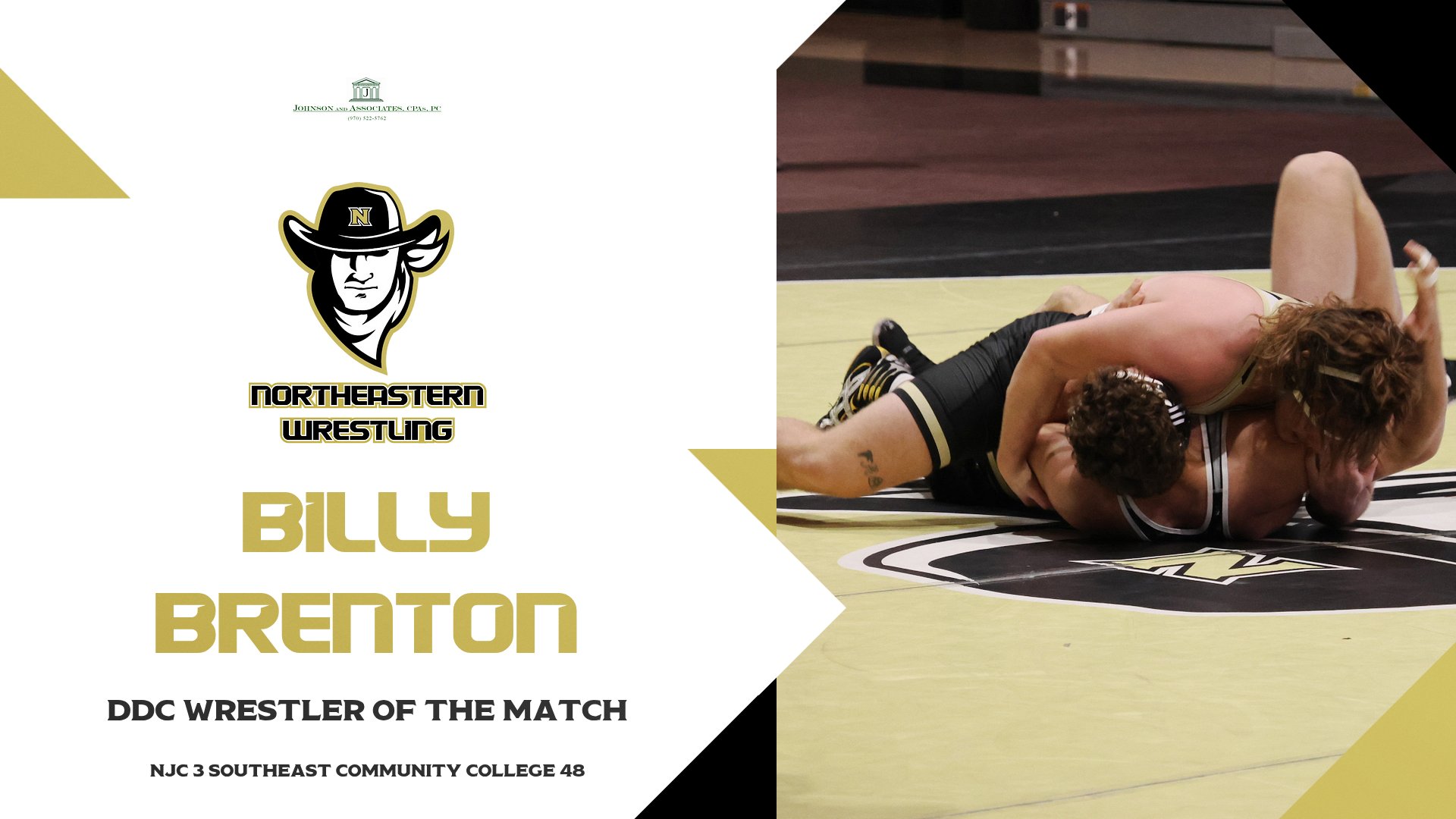 Northeastern Junior College Wrestling Plainsmen Compete Against Southeast Community College