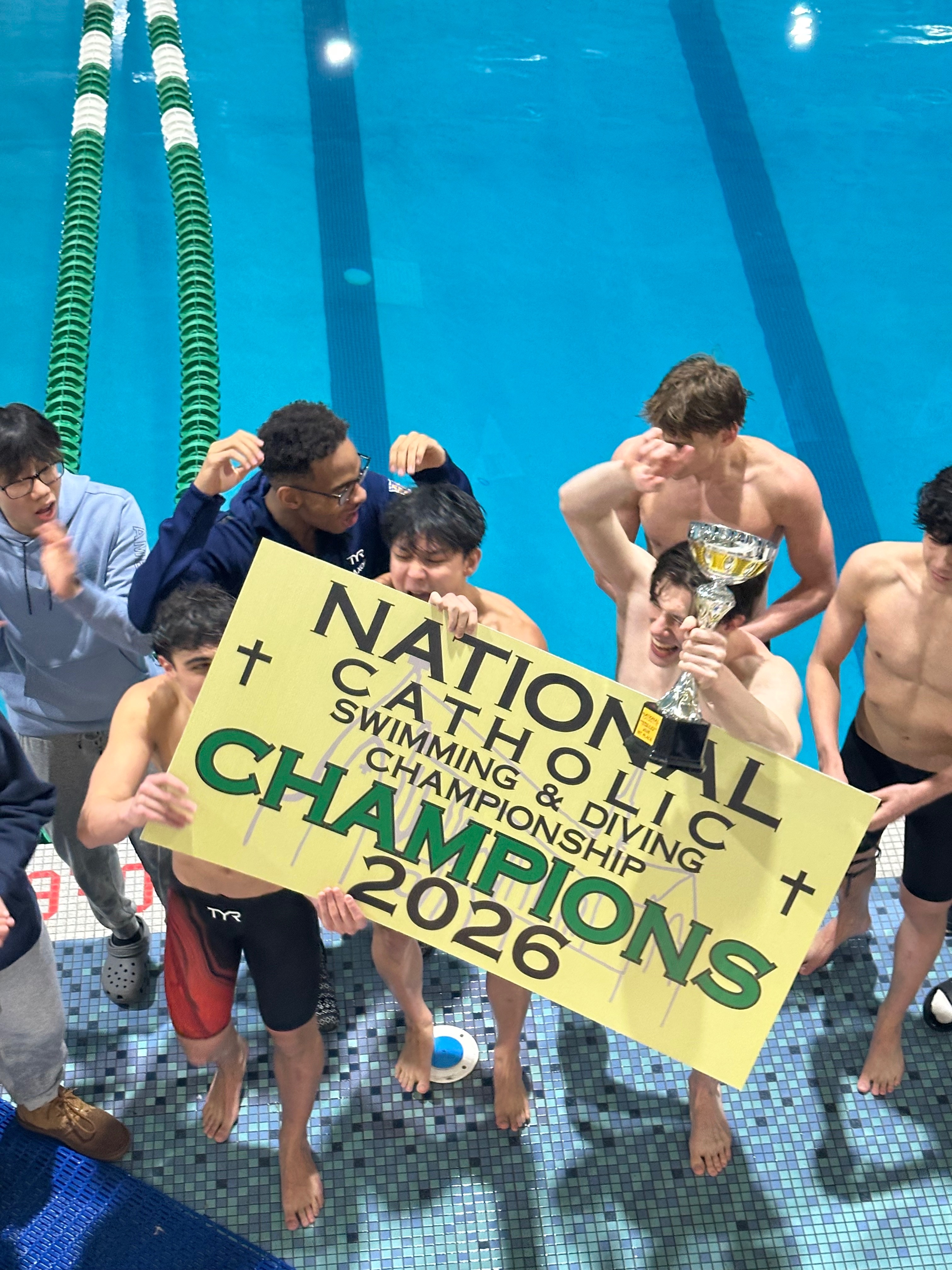 Saint Ignatius Wins National Catholic Swimming Championship, Record breaking Relay Wins, Event Titles
