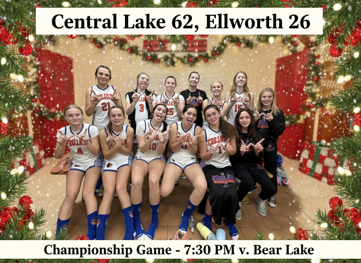 Central Lake Trojans Triumph Over Ellsworth Lancers in Annual Holiday Tournament
