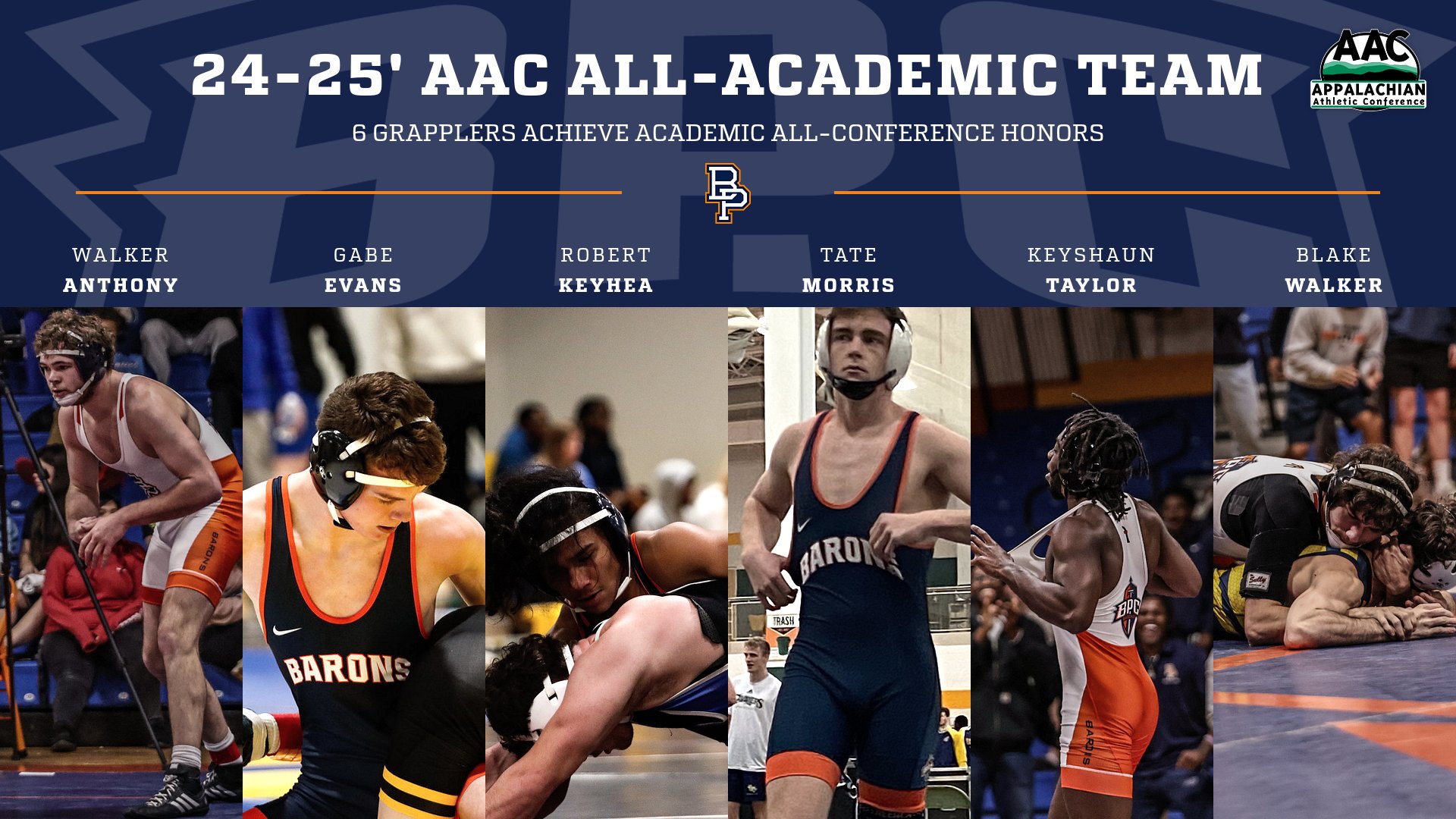 Brewton-Parker Celebrates Wrestlers' Academic Achievements