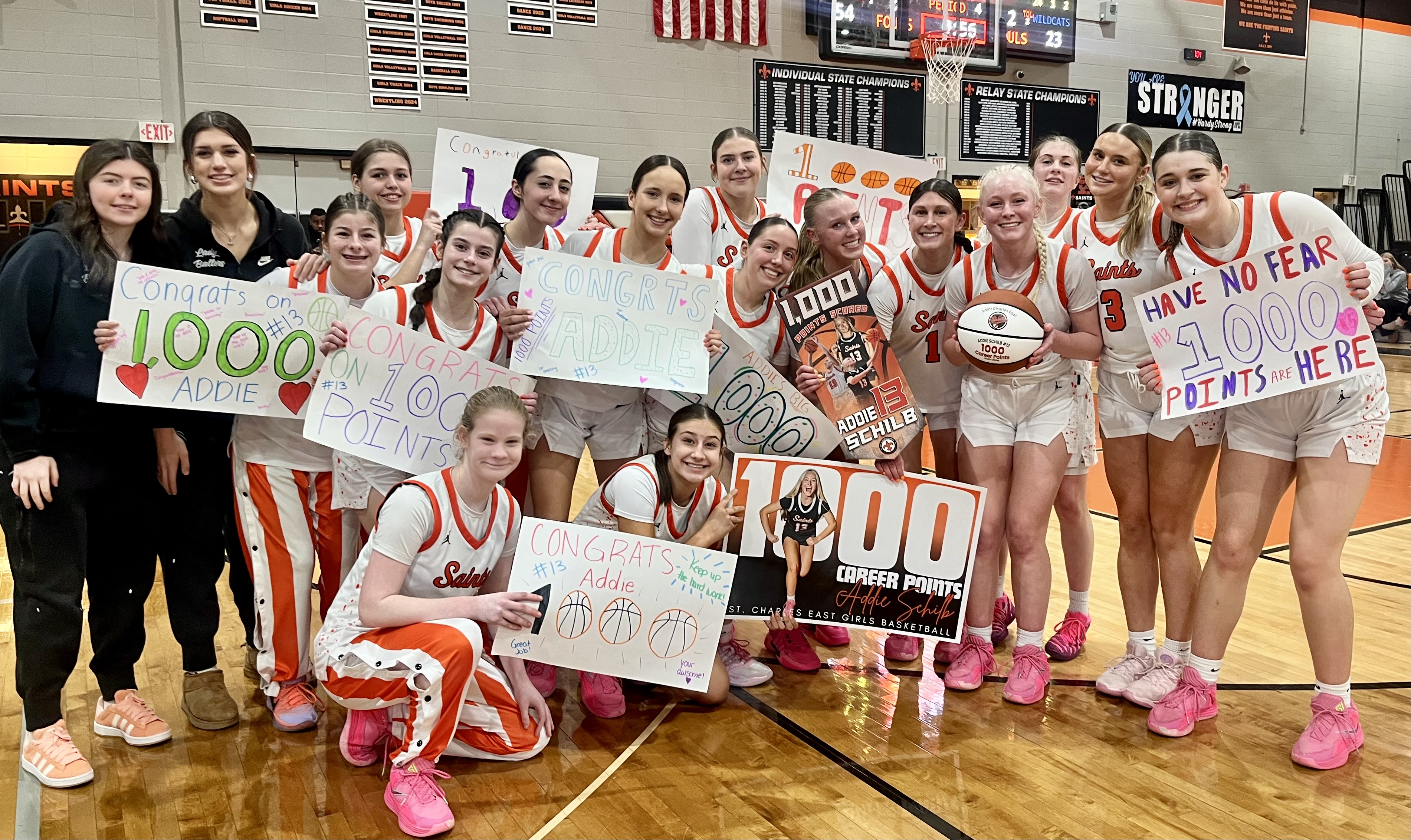 Fighting Saints Cruise Past West Chicago, Advance to Regional Final as Schilb Hits 1,000-Point Milestone