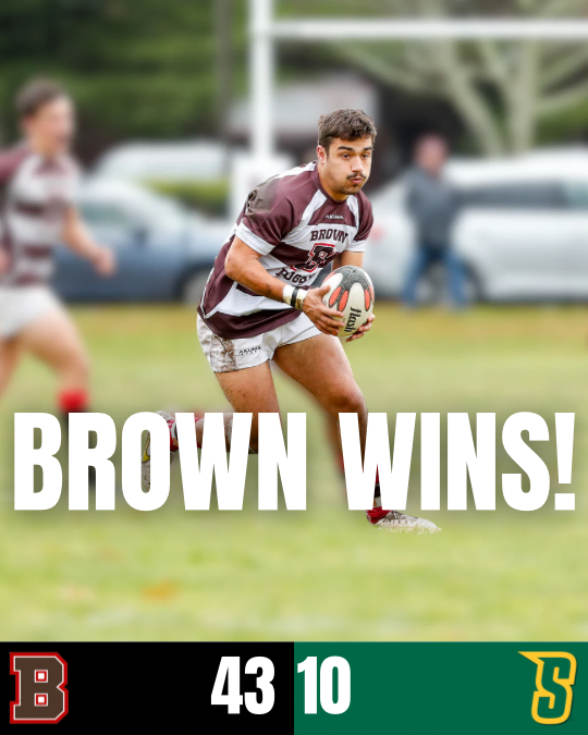 Brown Men's Rugby Bears Dominate Siena Saints in Week 2 Showdown