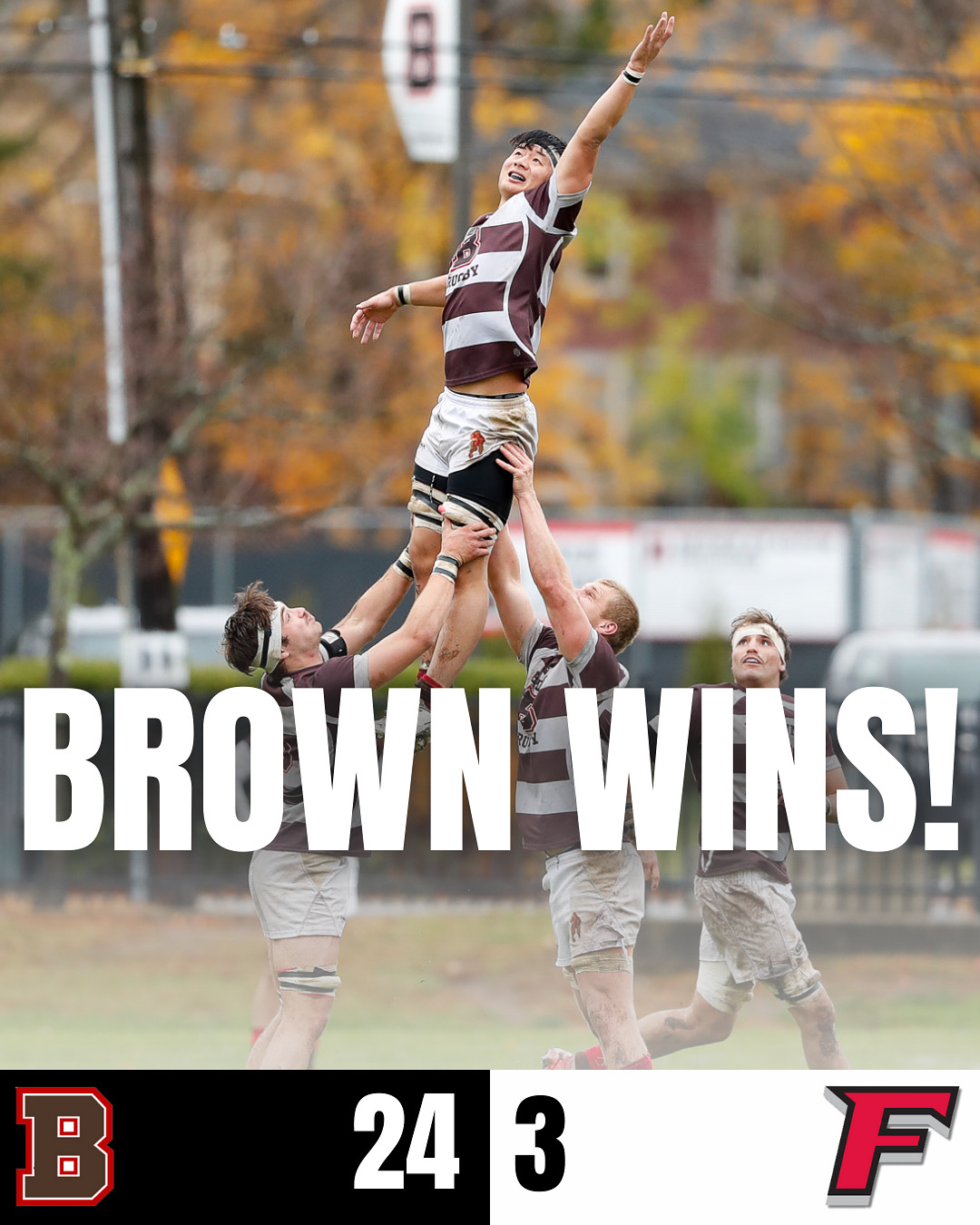 Brown Men's Rugby Secures Season Opening Victory Over Fairfield Stags