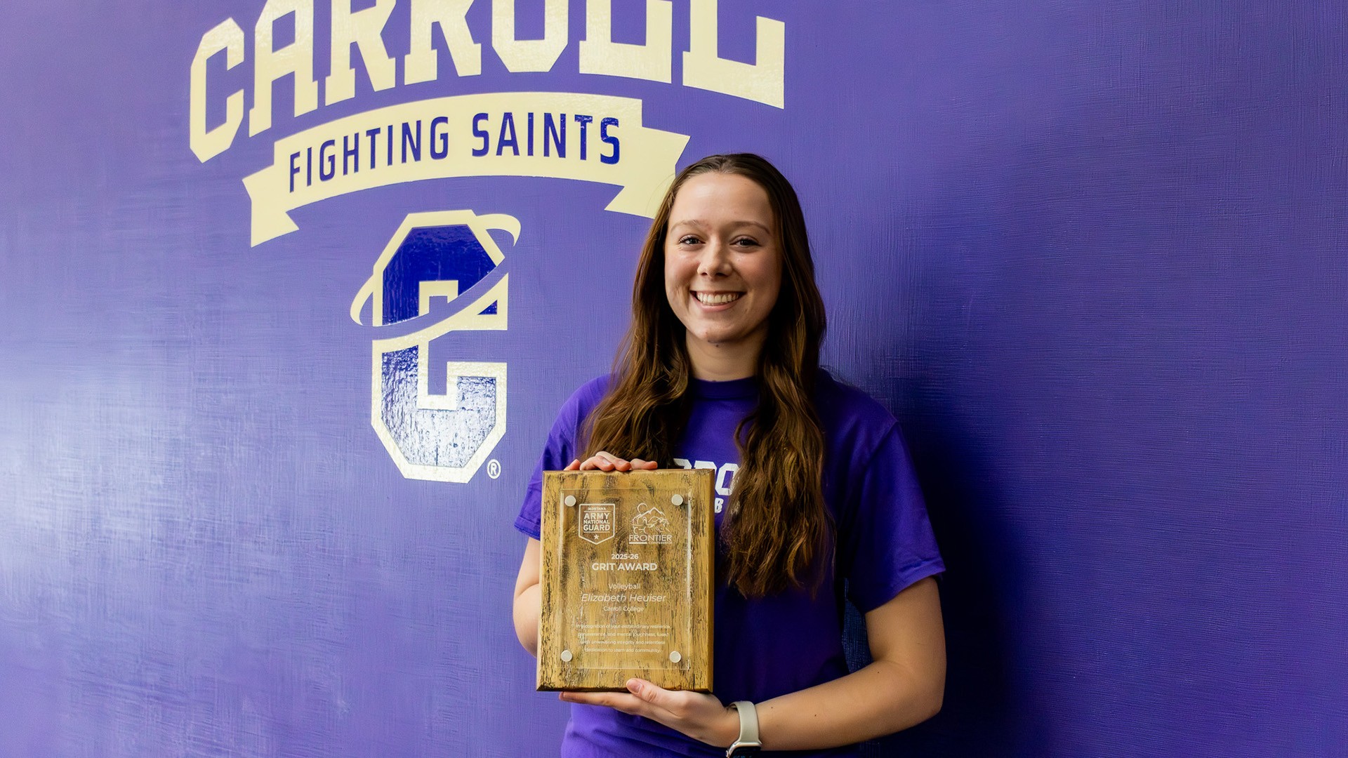 Carroll College’s Elizabeth Heuiser Receives Frontier Conference Grit Award for Volleyball