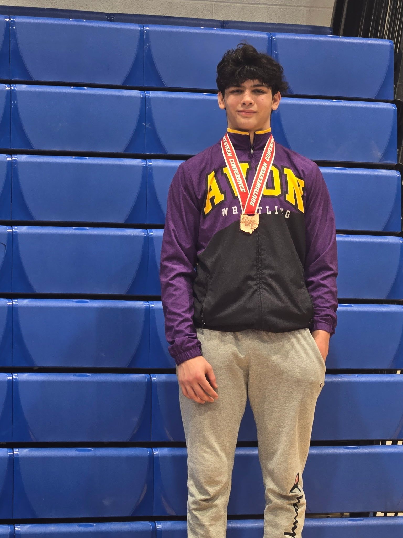 With three champions, Eagles place third in SWC wrestling