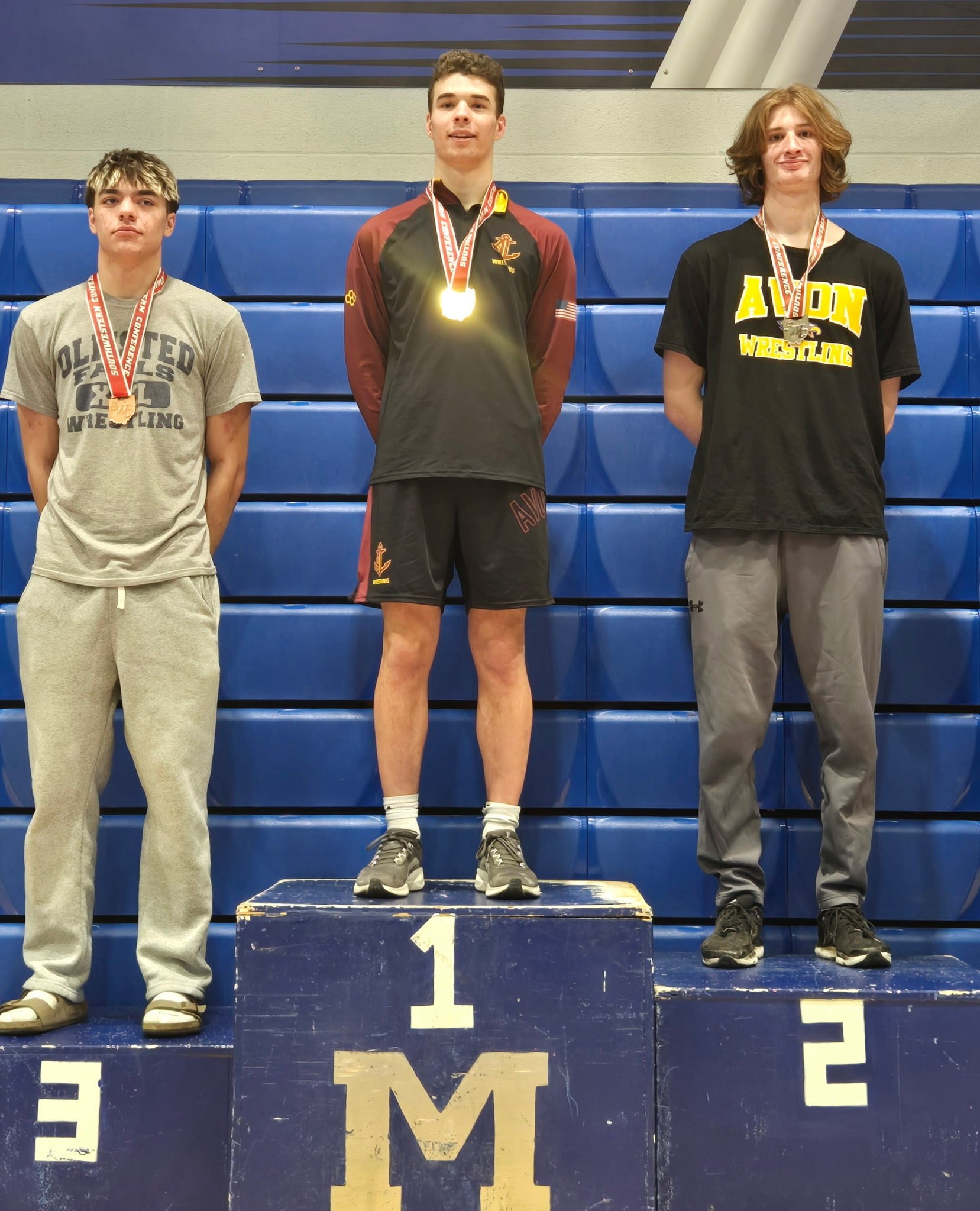 With three champions, Eagles place third in SWC wrestling