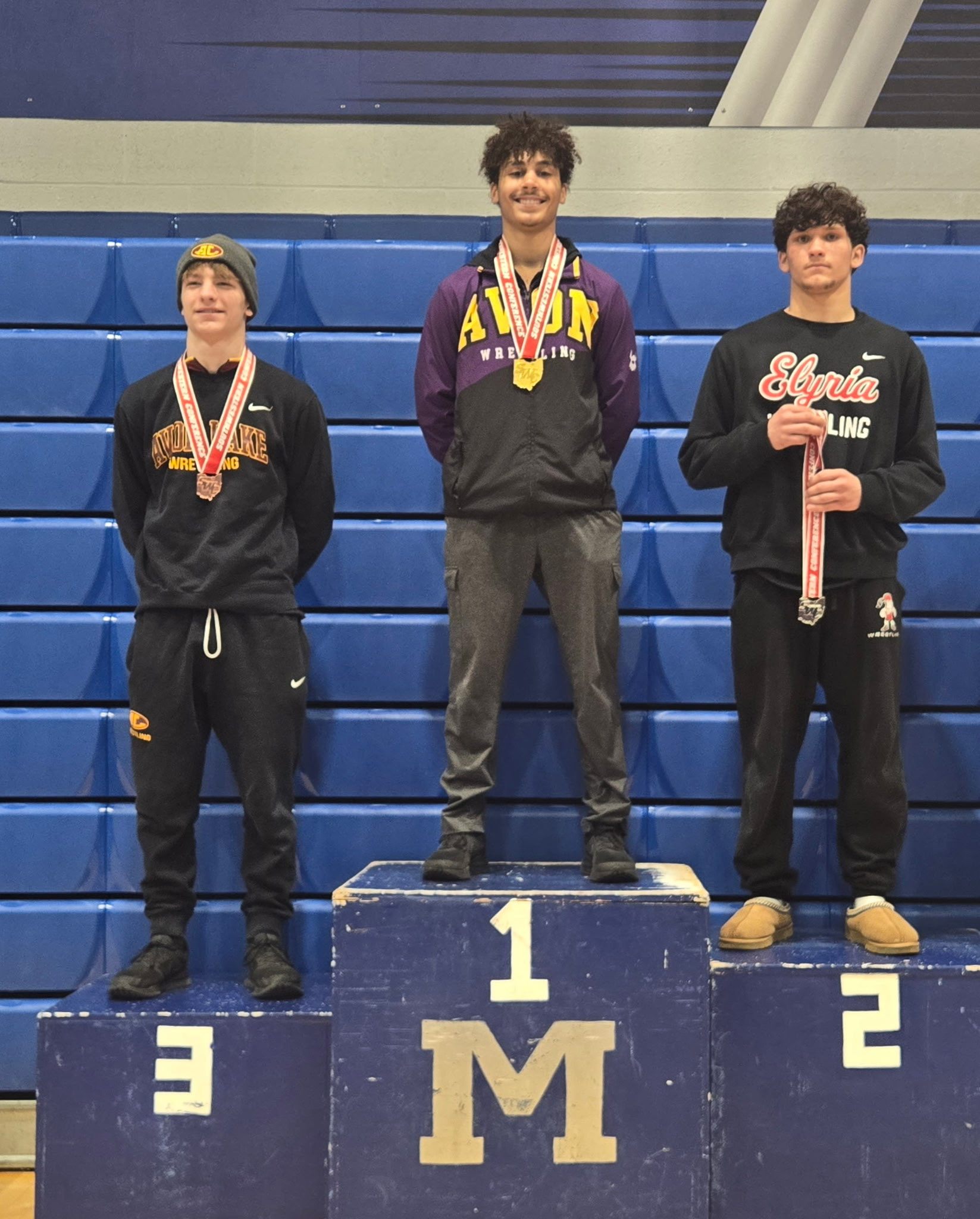 With three champions, Eagles place third in SWC wrestling