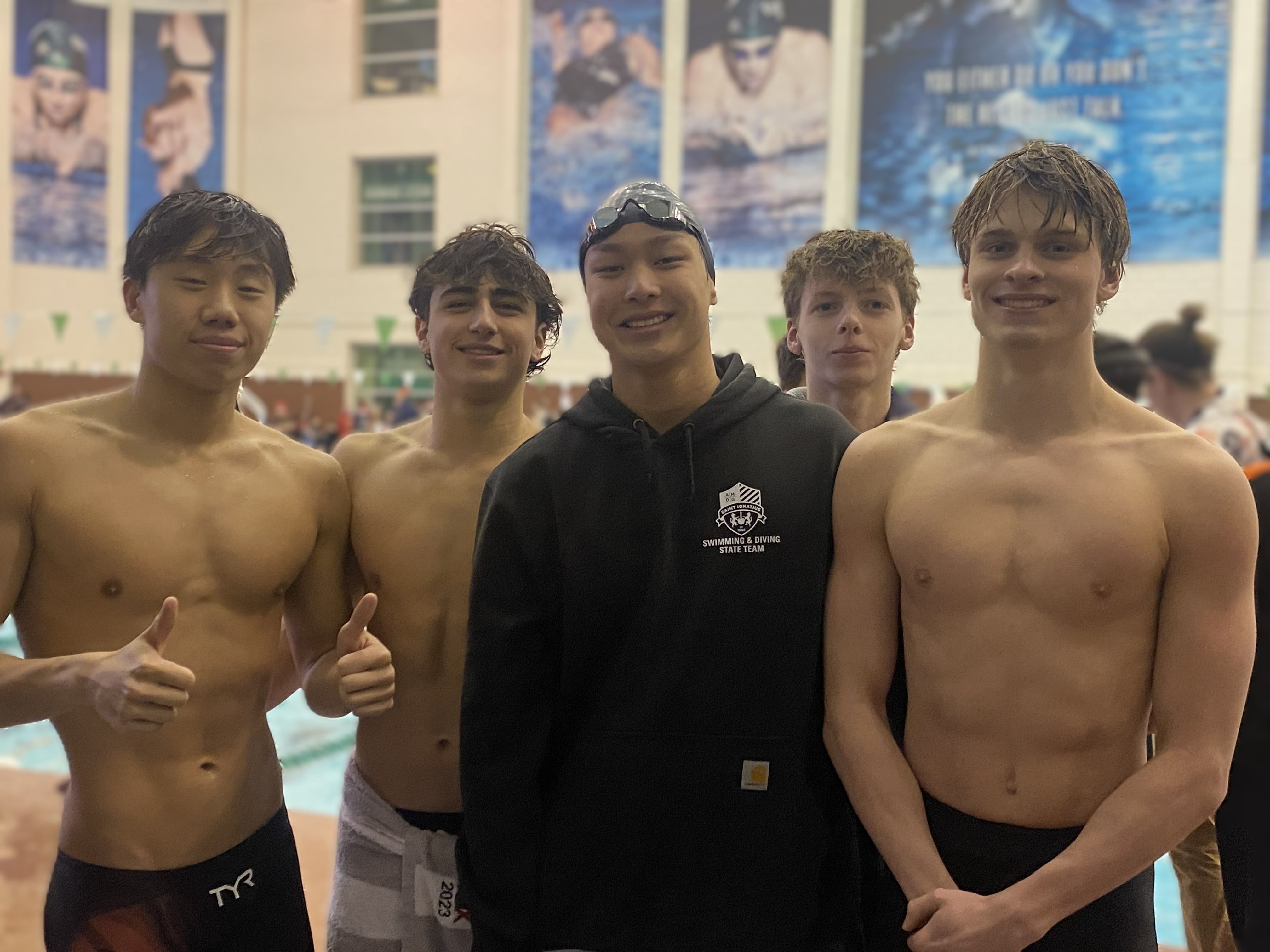 Saint Ignatius Boys Dominate the Lakewood Sectional Championship Behind Record Swim From Banks