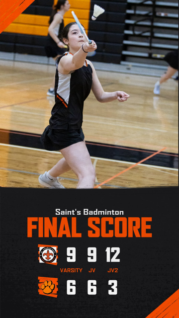 Fighting Saints open conference play with 9-6 varsity win over WWS Tigers