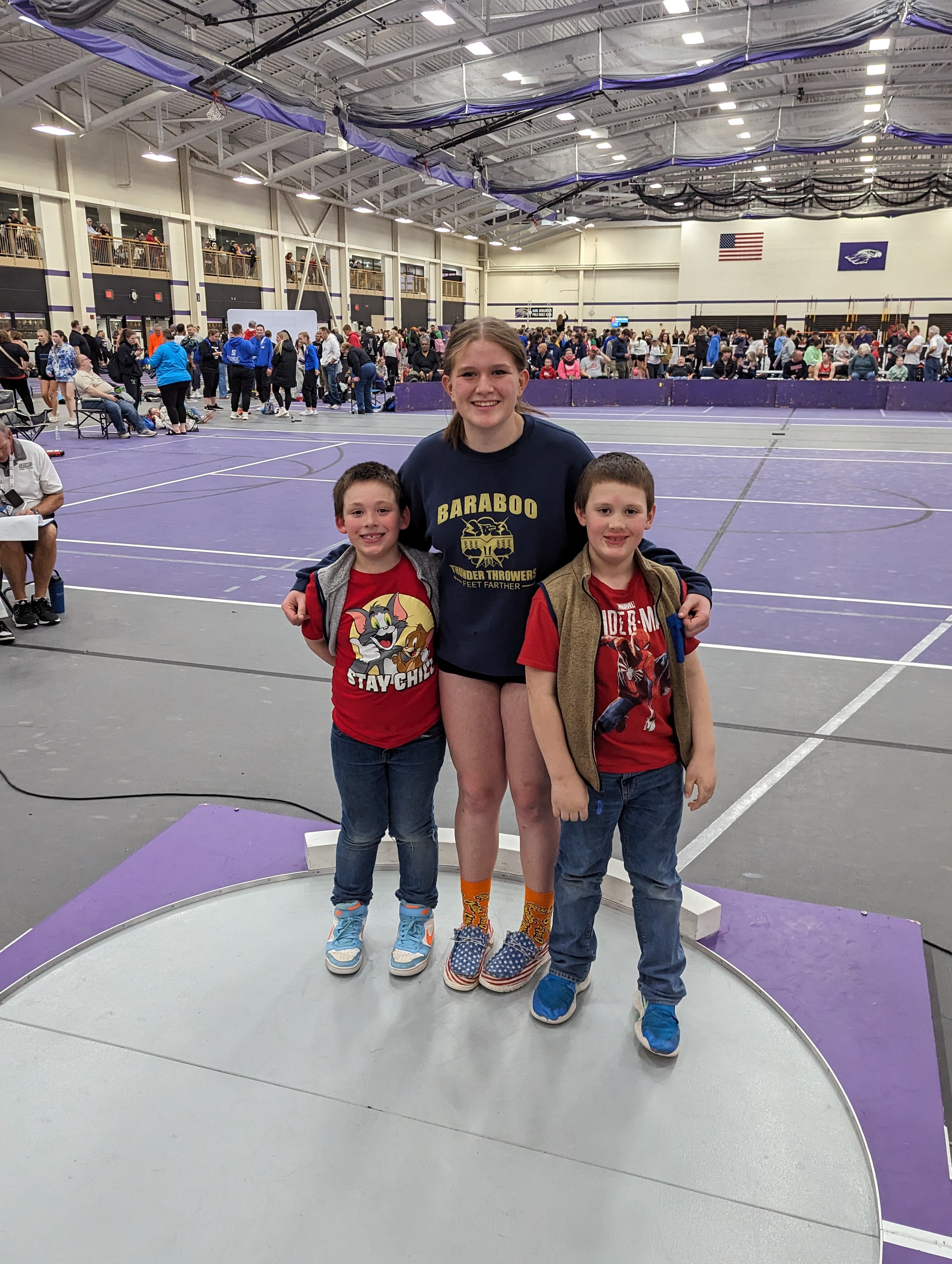 Baraboo High School's Thunder Thrower Lily Rogers (Soph.) Shows Resilence at WTFA Indoor State Track Meet