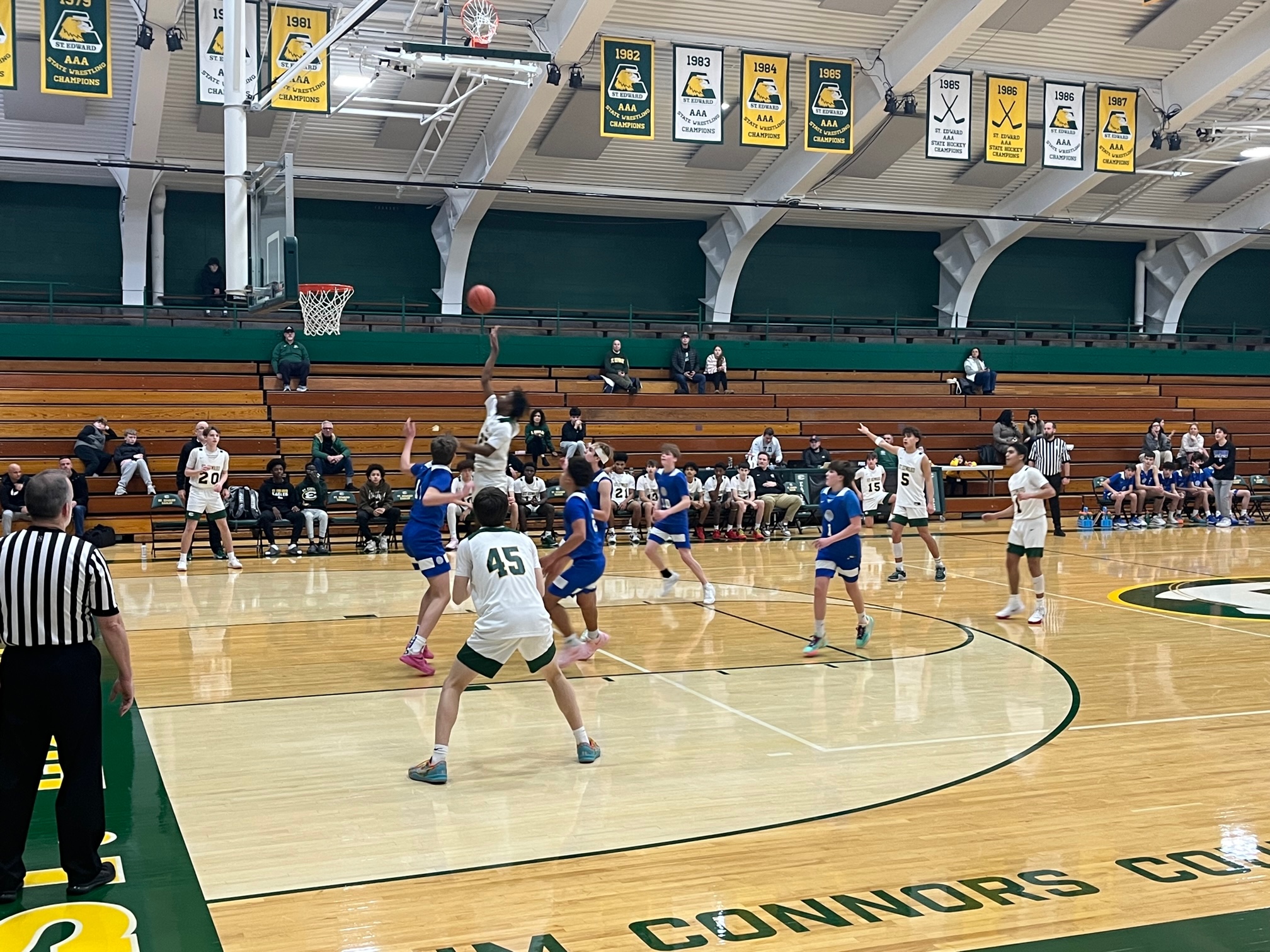 St. Edward Freshman Gold Secures Victory Against Gilmour Academy in a Holy Cross Contest