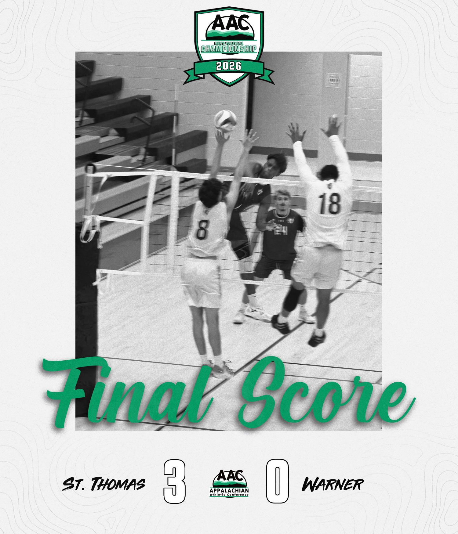 St. Thomas and Reinhardt post straight-set wins in AAC men’s volleyball action