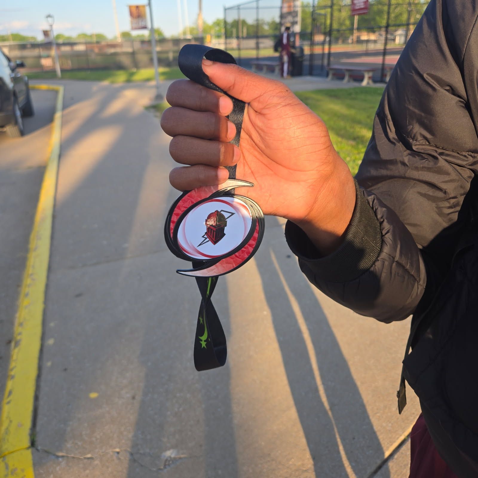 Jasiah's triple jump medal