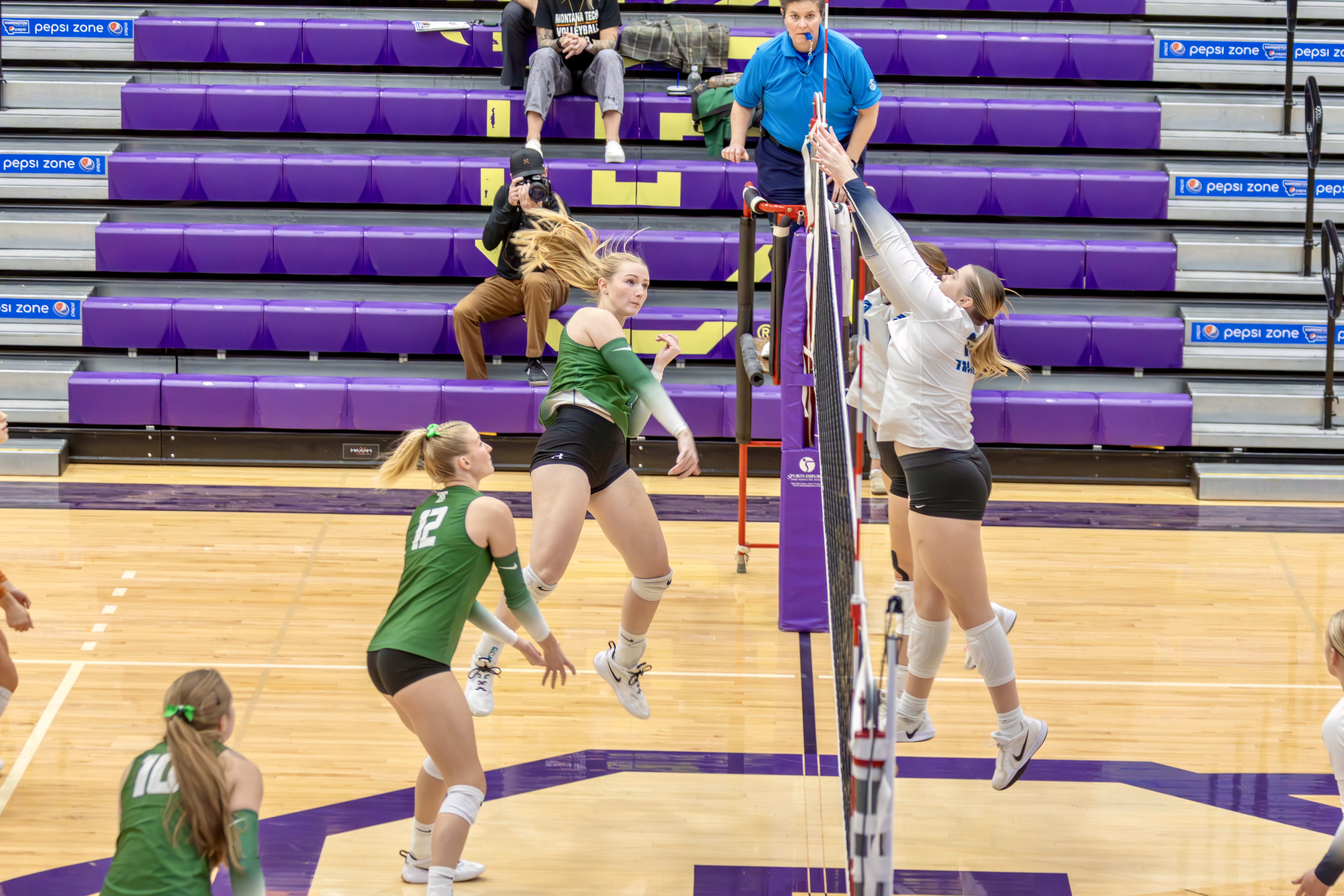 No. 5 seed Montana Tech outlasts No. 4 seed Dakota State in four sets to advance to Frontier semifinals