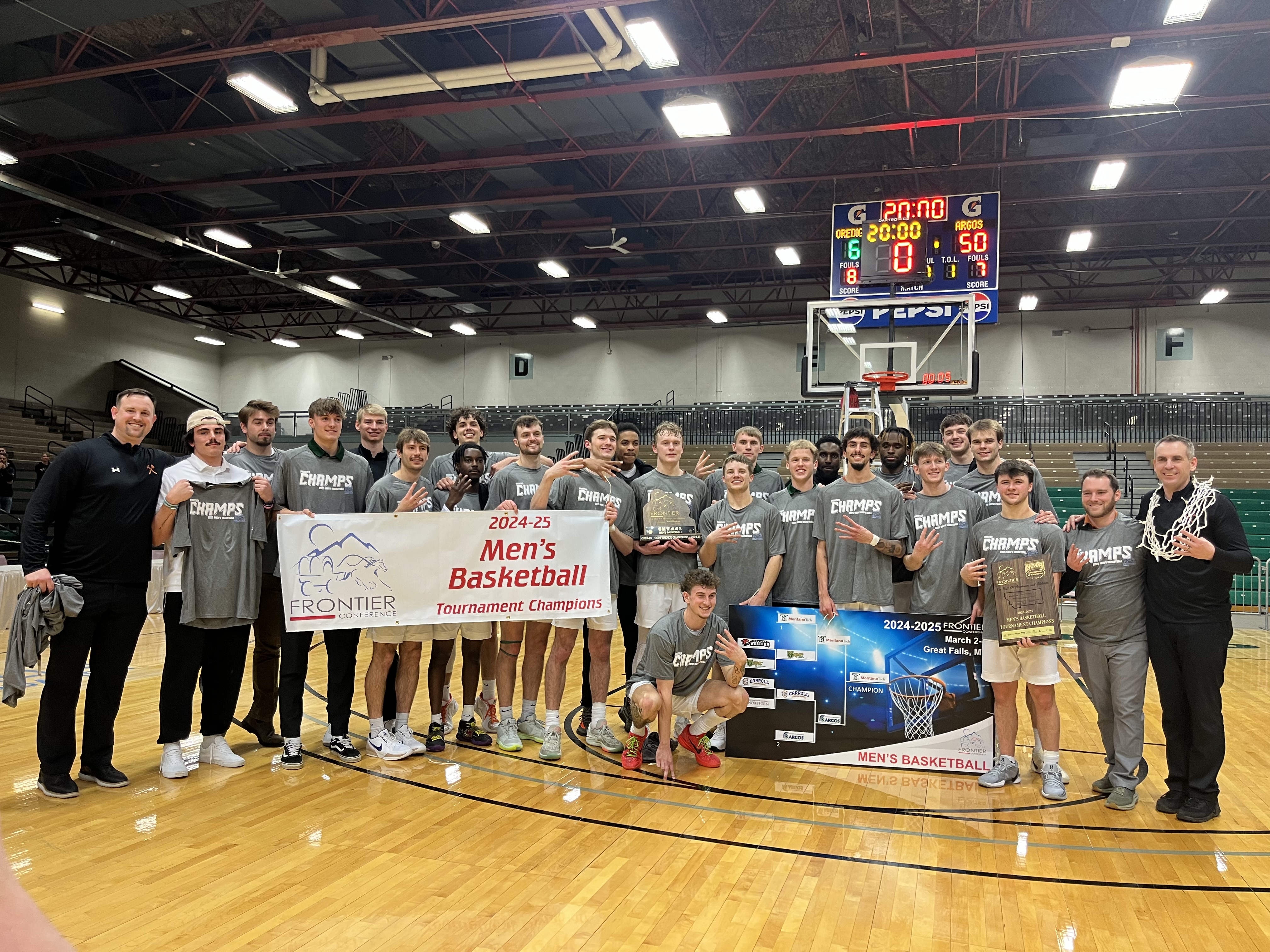 Orediggers capture fourth straight Frontier Conference men's basketball postseason tournament title