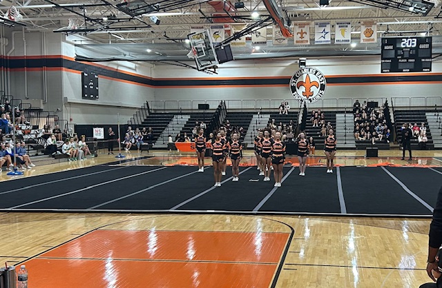 St Charles East High School Cheerleaders Shine at Saints Rockin' New Years Invite