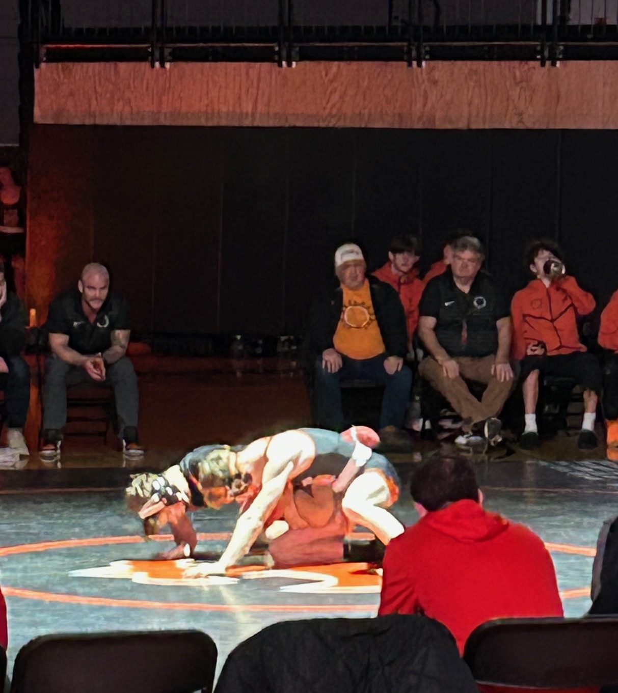 St Charles East High School Wrestling Saints Triumph in DuKane Conference Match