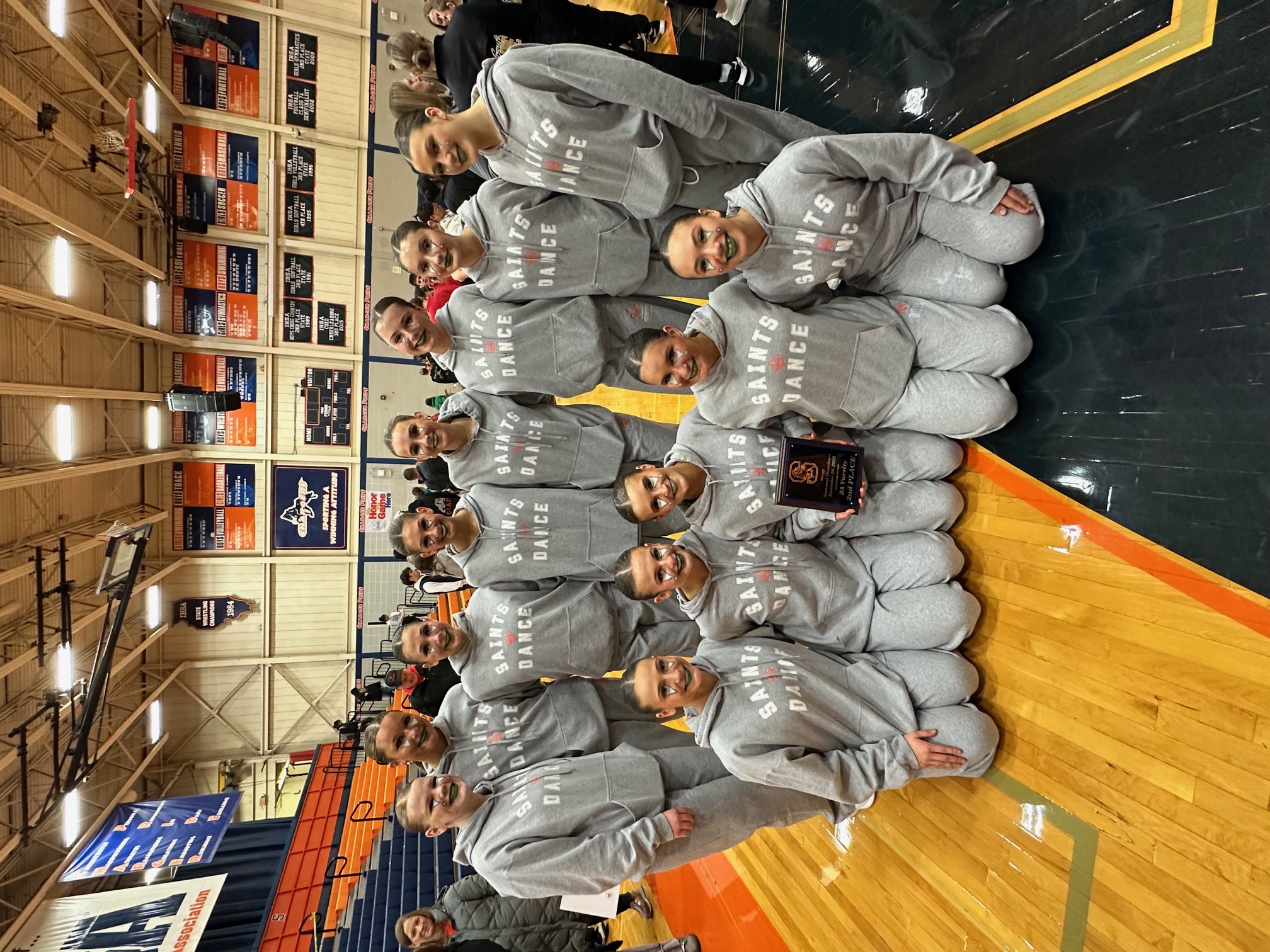 St Charles East High School Fighting Saints Shine at Stagg Dance Invite