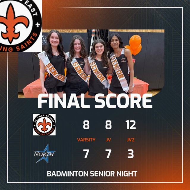 Fighting Saints sweep North Stars on Senior Night