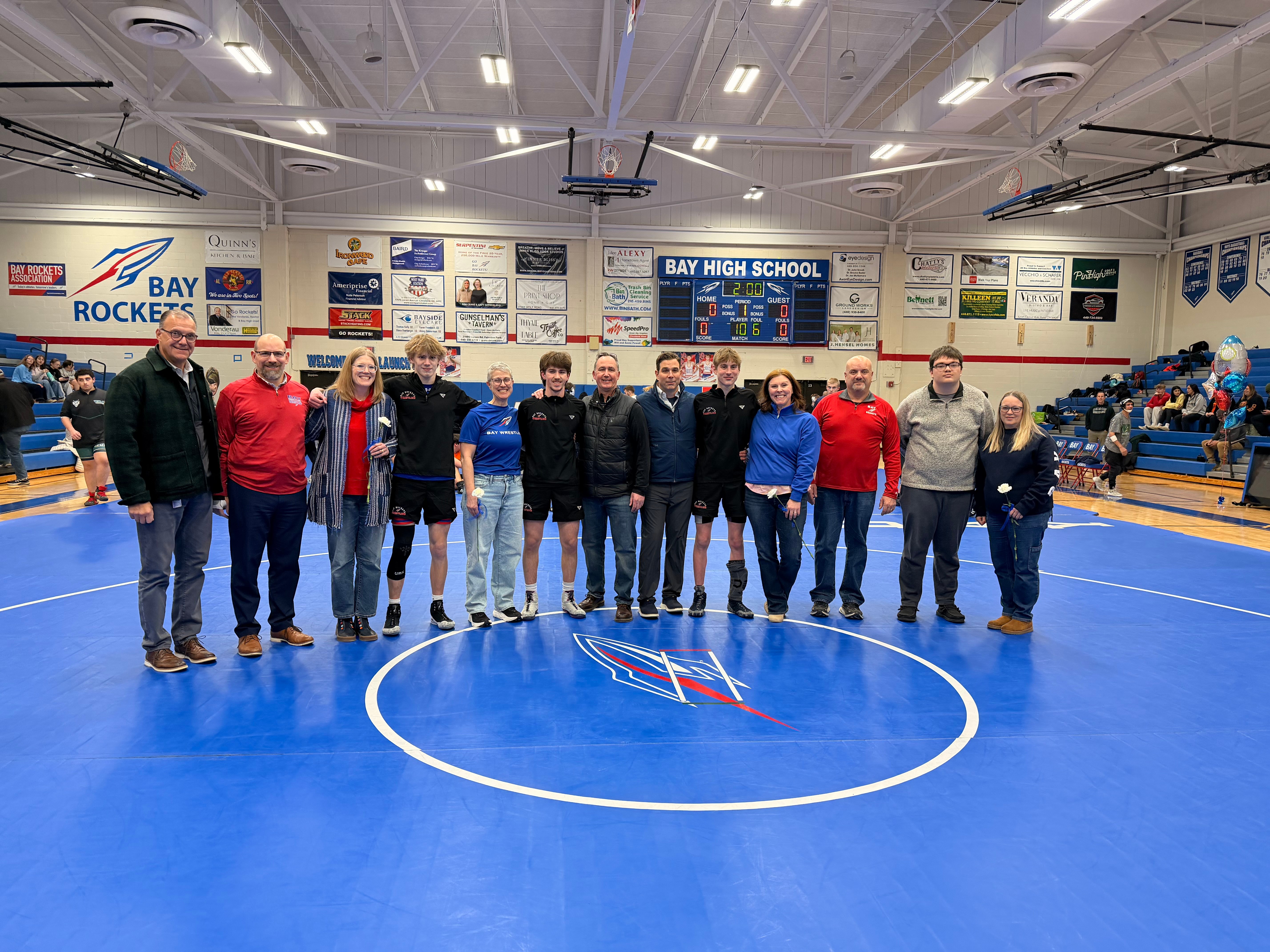 Rockets Wrestling Come Up Short in Competitive CWC Senior Night Matchups