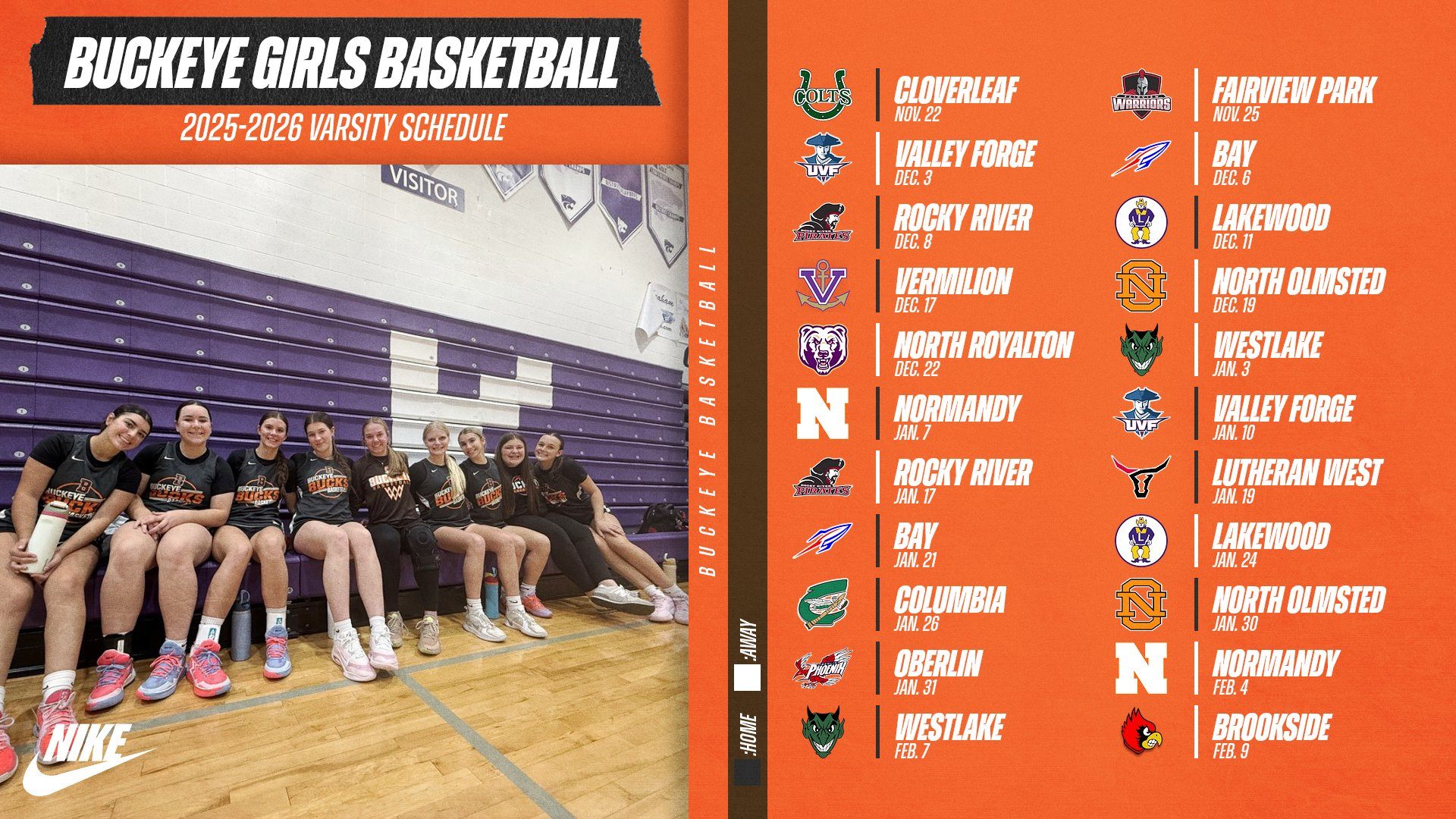 Fast Start Lifts Buckeye Past North Olmsted, 51-45, in Road Conference Win