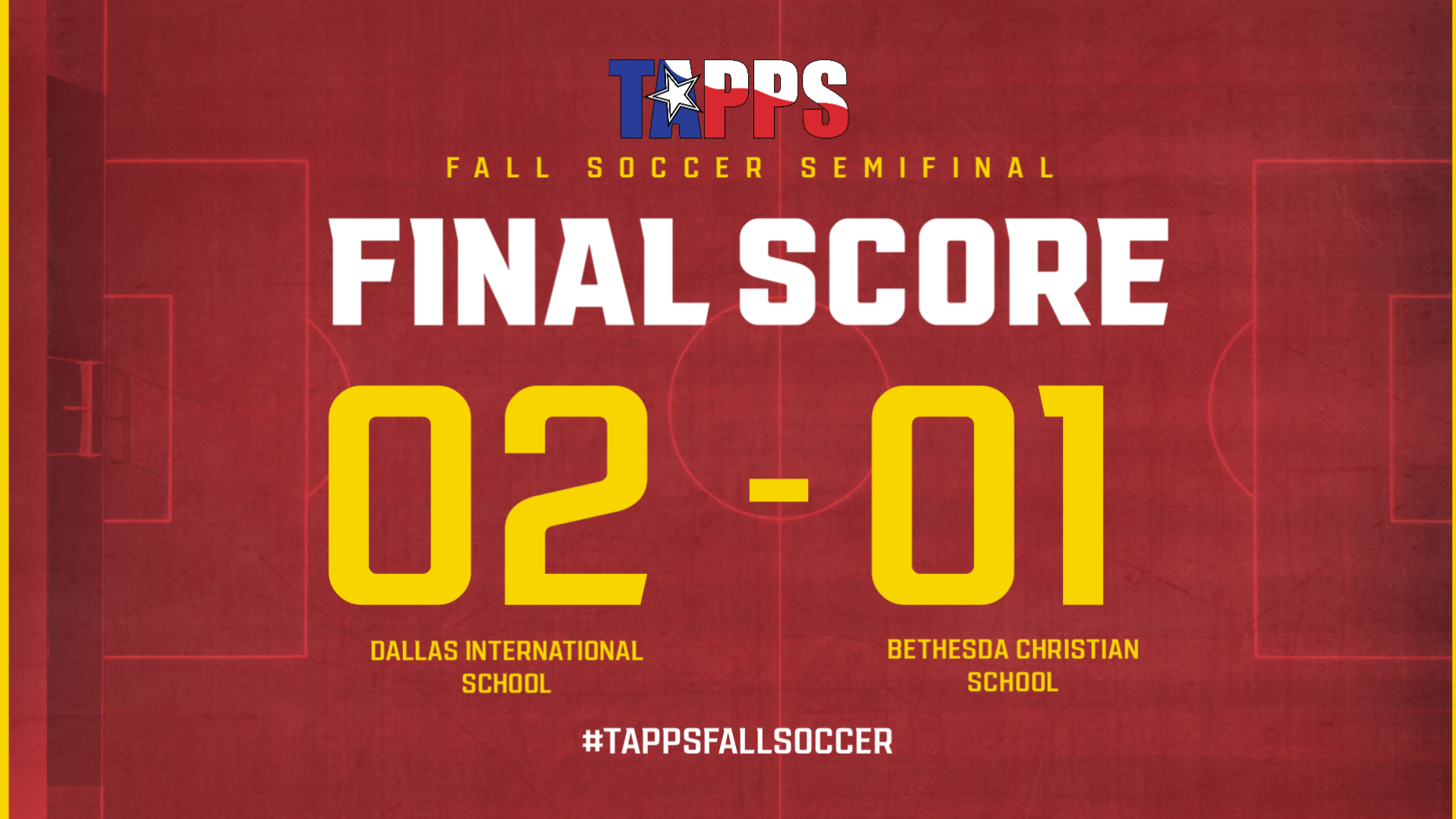 Soccer: Dallas International School Secures Victory in Texas Association of Private and Parochial Schools Fall Semifinal