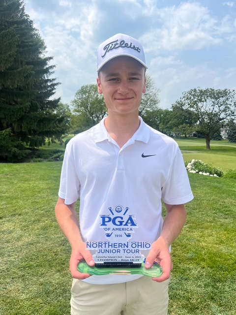 Mason Kaprosy Triumphs at NOPGA Junior Tour, Bringing Pride to Gilmour Academy Lancers