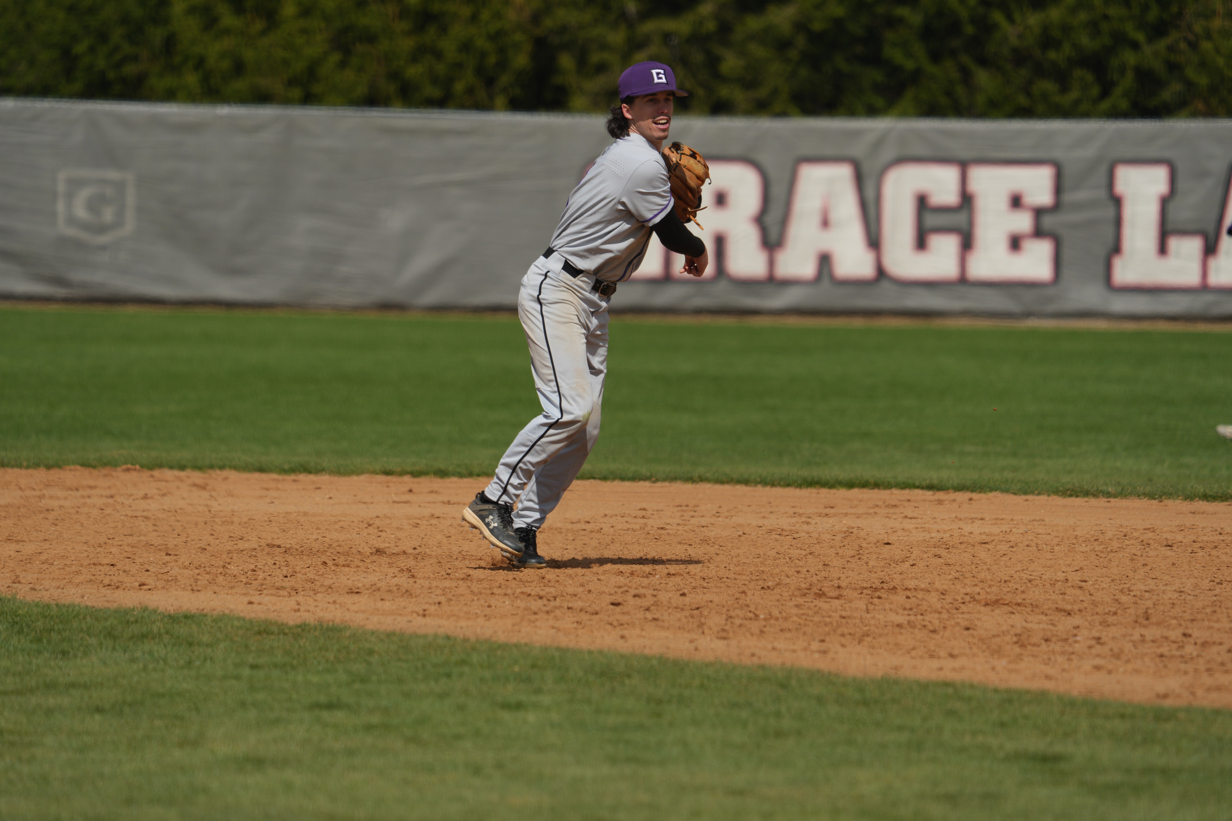 Goshen splits doubleheader at Grace behind Griffin's late swing and Wilson's complete game