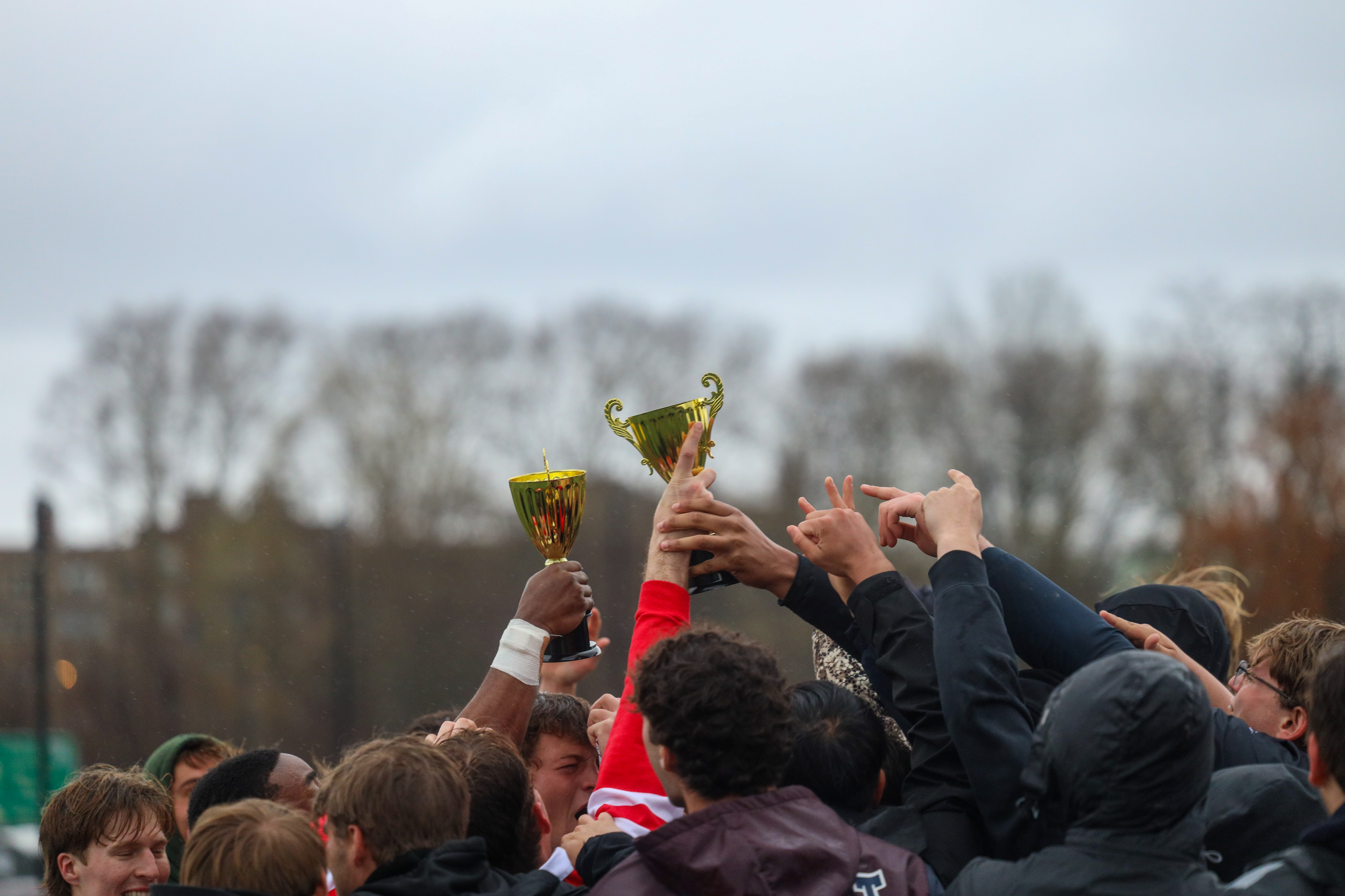 Celebrating Ivy League 7s titles in both the A-side and B-side divisions