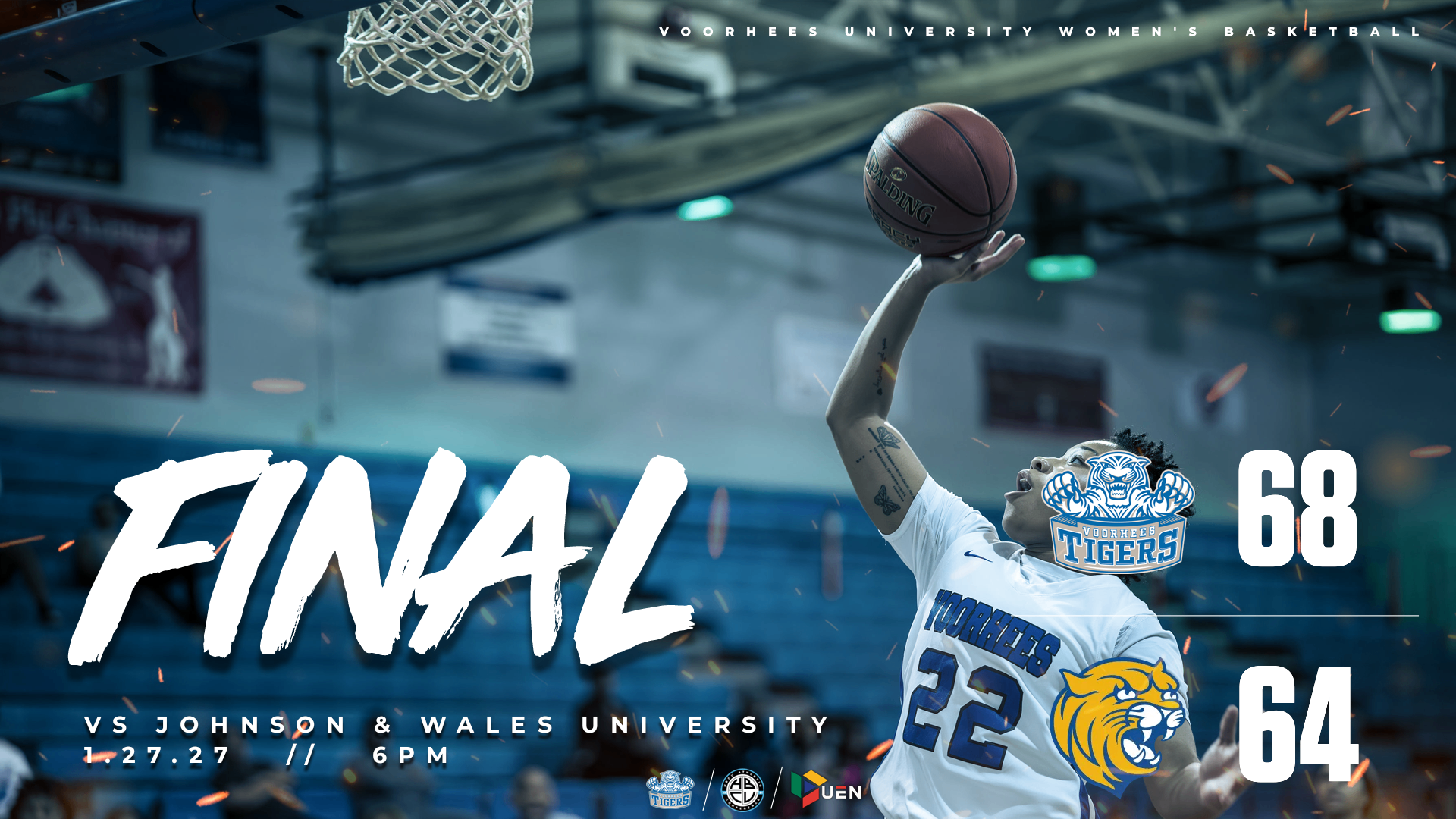 Ford’s Late Free Throws Lift Voorhees Past Johnson & Wales-Charlotte, 68–64