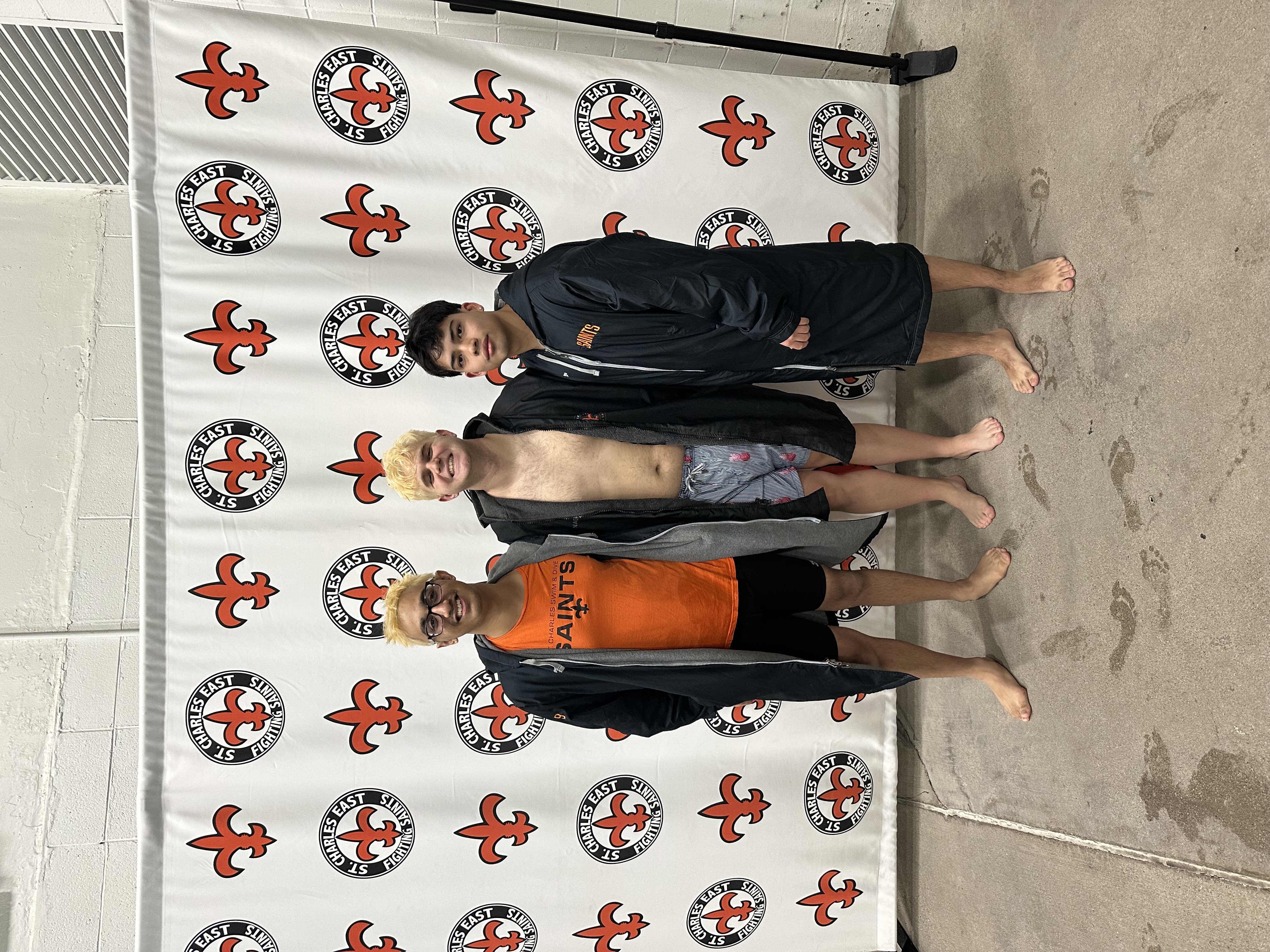 Senior Night honored 3 swimmers: Abbas Asghar, Vince Minaglia, and Alejandro Rojo Villa