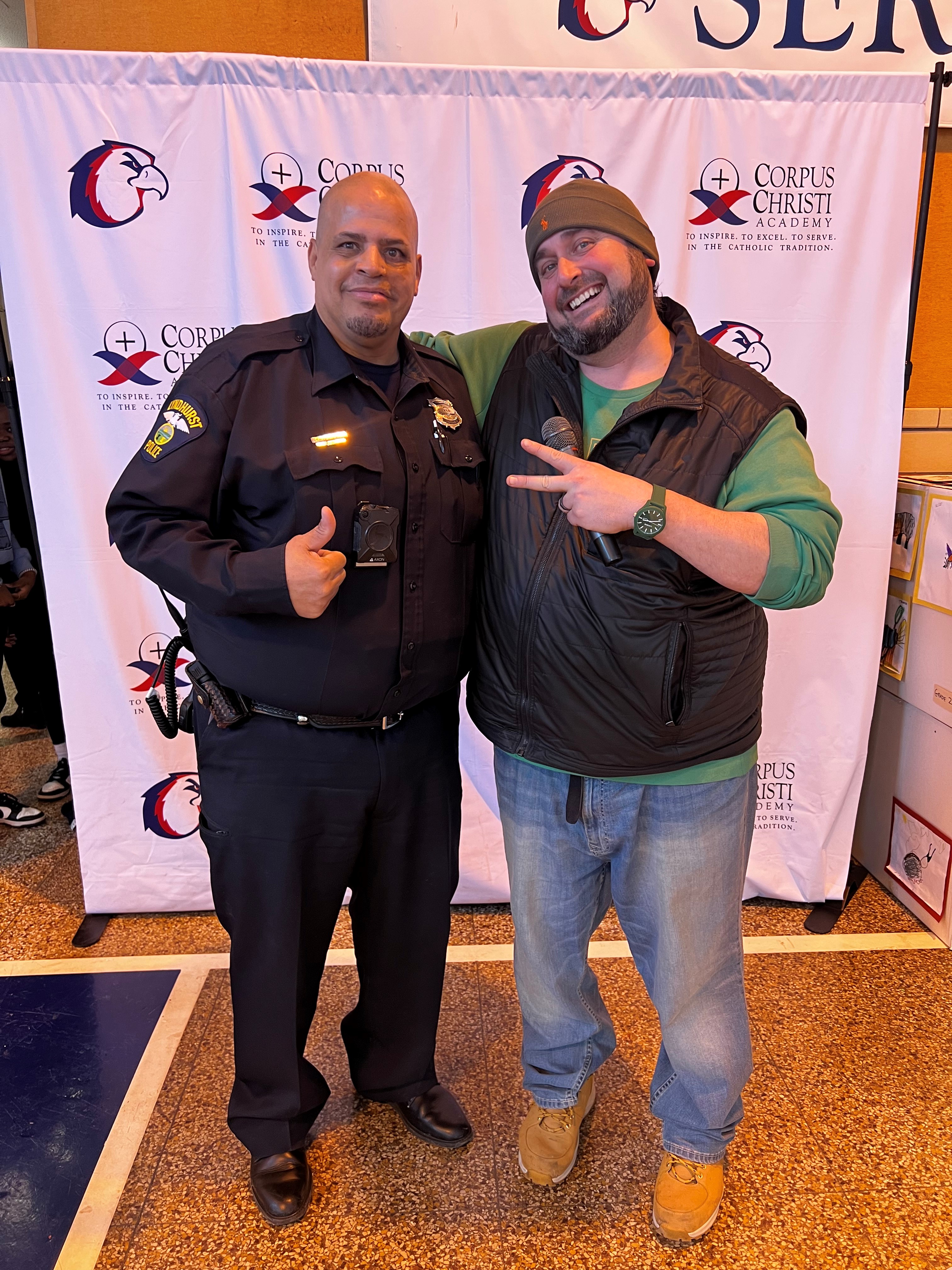 Lyndhurst Police SRO Engages in Lip Sync Contest at Corpus Christi Academy