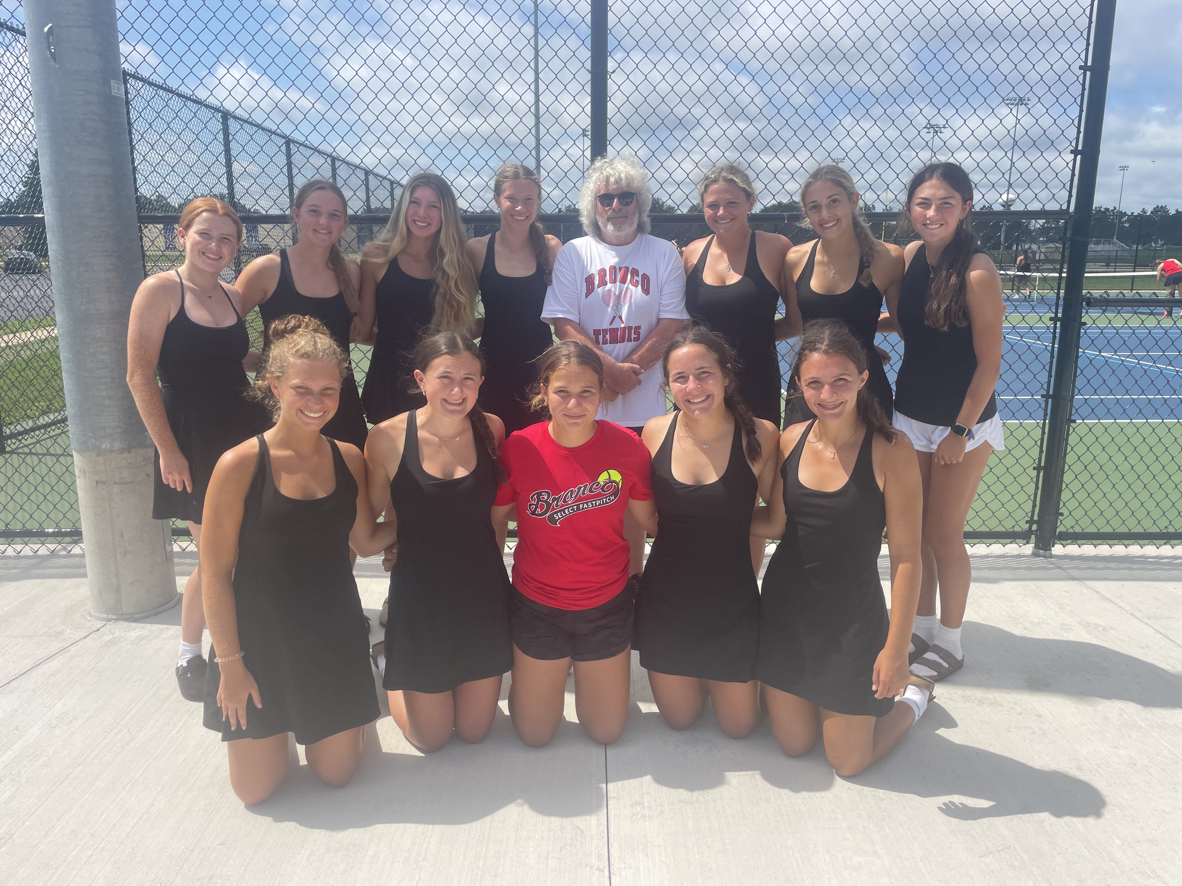 Union Grove High School Broncos Triumph in Tennis Meet Against Oak Creek Knights