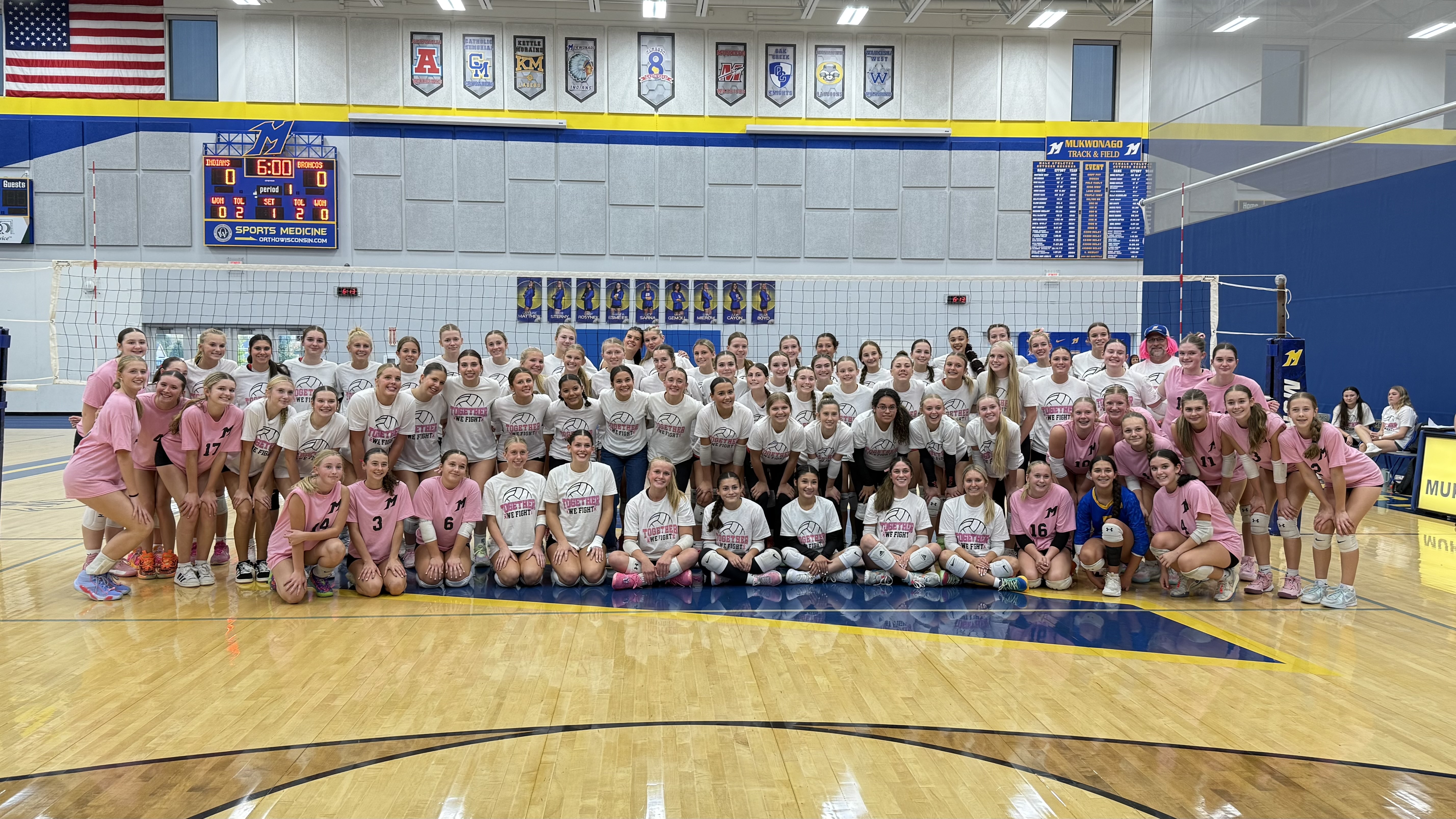 Union Grove High School Broncos Face Tough Match Against Mukwonago in Volleyball